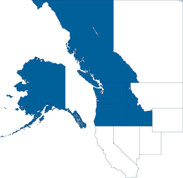 Idaho / Alaska / Oregon / Washington / British Columbia