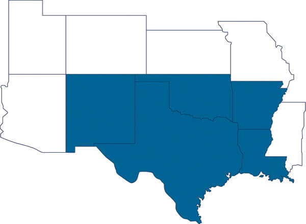 New Mexico / Oklahoma / Texas / Arkansas / Louisiana