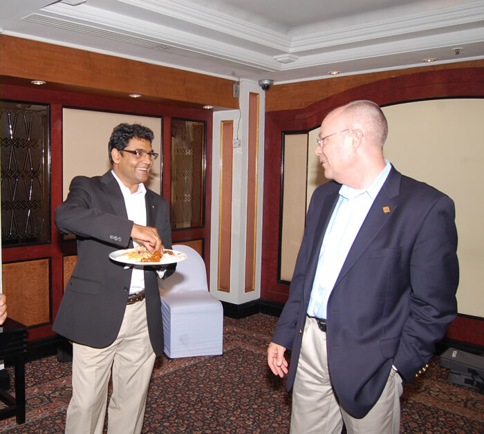 Amit Sharma and Maik Jornitz enjoying some downtime at a PDA event