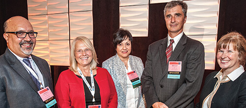 Joyce with the Data Integrity panel at the 2015 PDA/FDA Joint REgulatory Conference. Pictured with her are Carmelo Rosa; Rebeca Rodriguez; Douglas Stearn; Monica Cahilly