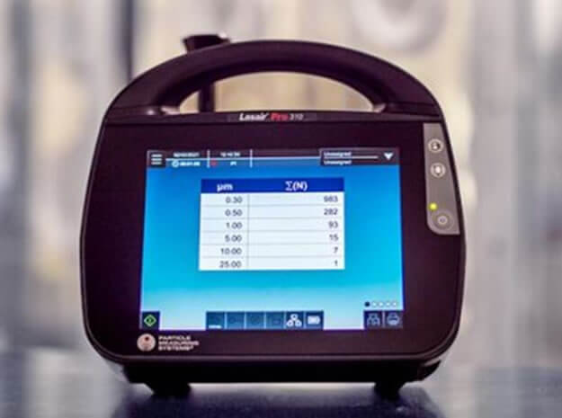 Datamatrix code laser marked on a syringes flange