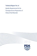 Technical Report No. 63: Quality Requirements for the Extemporaneous Preparation of Clinical Trial Materials