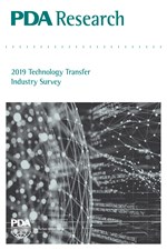 PDA Research: 2019 Technology Transfer Industry Survey (single user digital version)