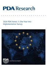 PDA Survey: 2024 PDA Annex 1: One Year into Implementation Survey